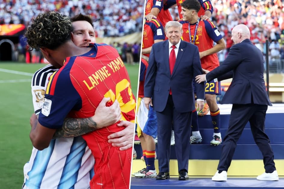 Ямаль обнимал Месси, Инфантино уводил Трампа. Фото победы Испании в финале ЧМ-2026